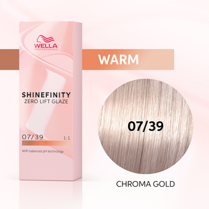 Wella Professionals Shinefinity Zero Lift Glaze 07/39 Chroma Gold - Vopsea Demipermanenta 60ml