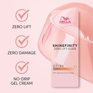 Wella Professionals Shinefinity Zero Lift Glaze 07/39 Chroma Gold - Vopsea Demipermanenta 60ml