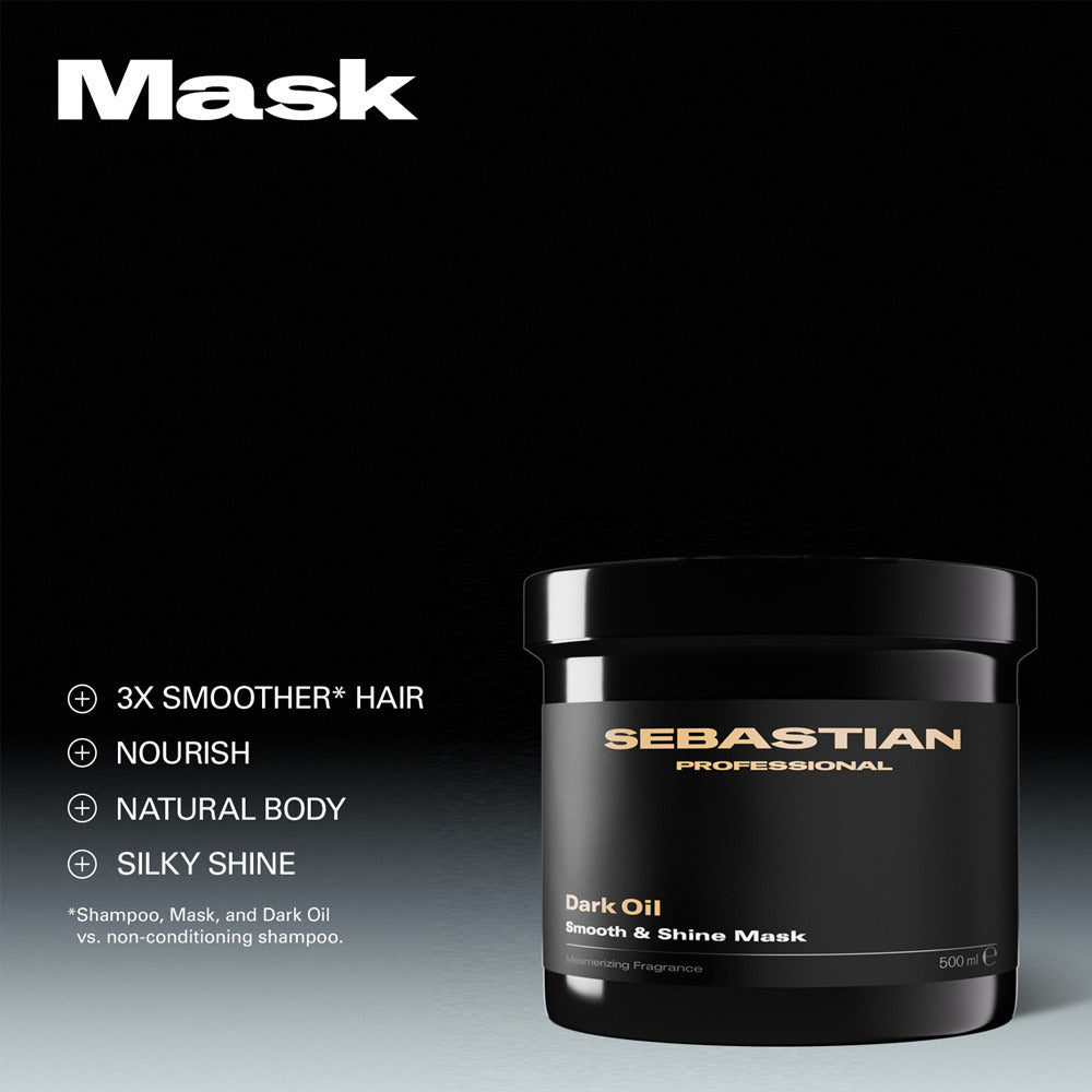 Sebastian Professional Dark Oil Smooth & Shine Mask 500ml - Masca Pentru Par