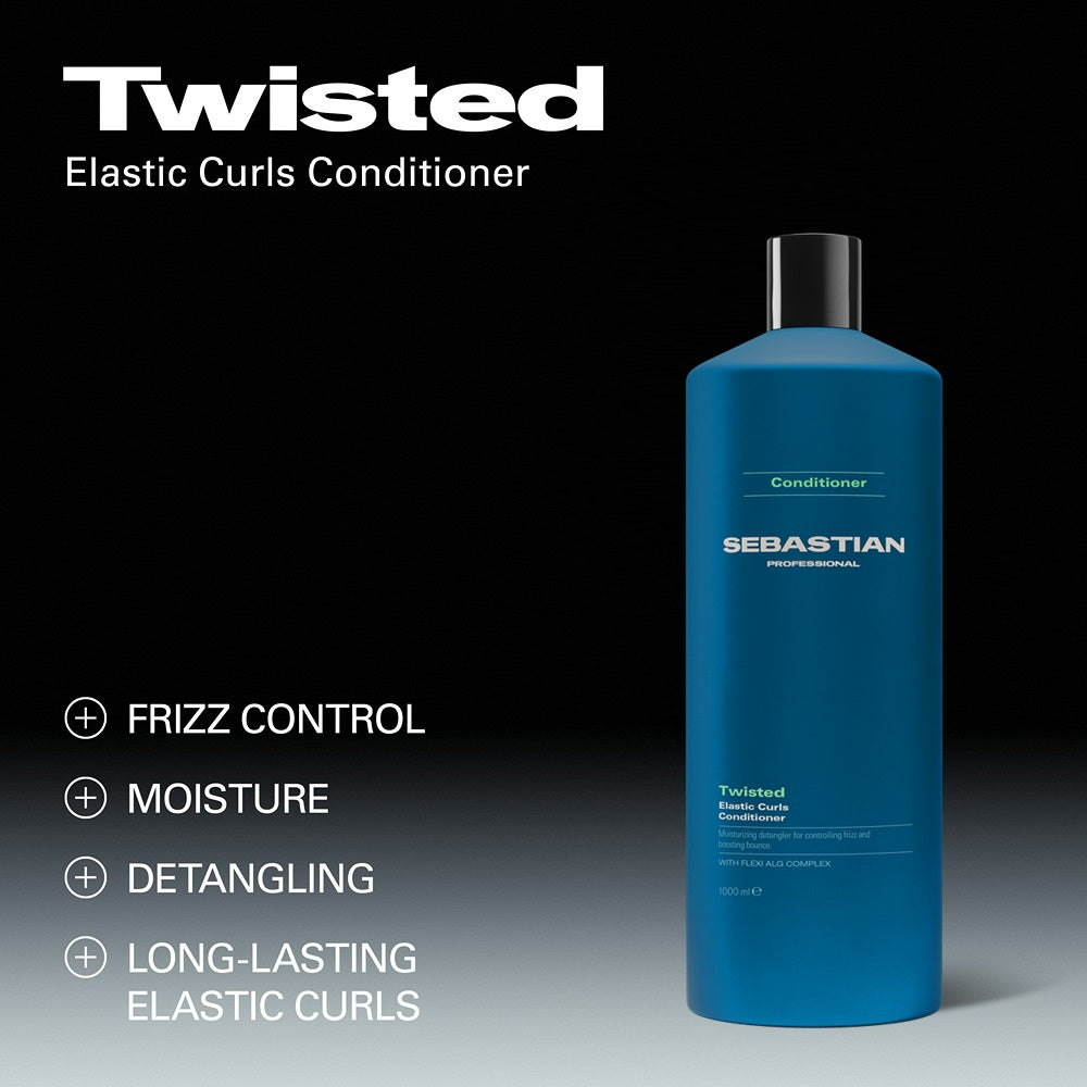 Sebastian Professional Twisted Elastic Curls 1000ml - Balsam Hidratant cu Efect Anti-frizz