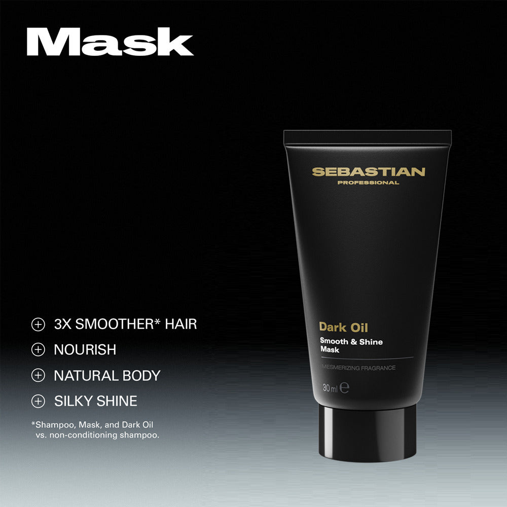 Sebastian Professional Dark Oil Smooth & Shine Mask 30ml - Masca Pentru Par Matasos