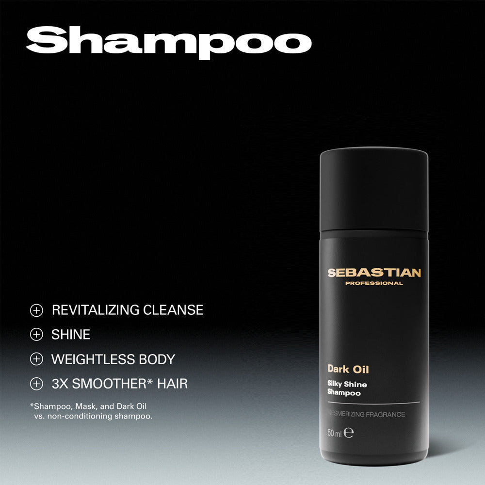 Sebastian Professional Dark Oil Silky Shine Shampoo 50ml - Sampon Pentru Par Matasos