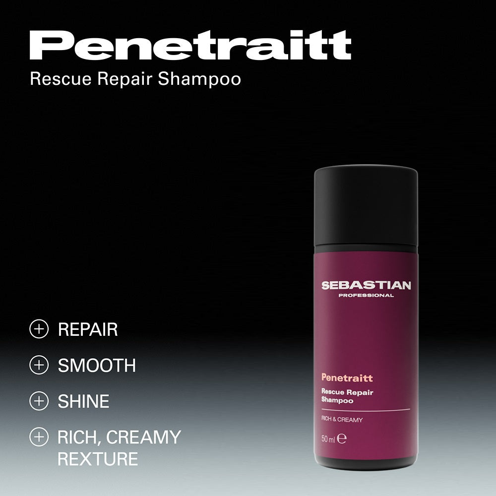 Sebastian Penetraitt Shampoo 50ml - Sampon Reparator Pentru Par Deteriorat