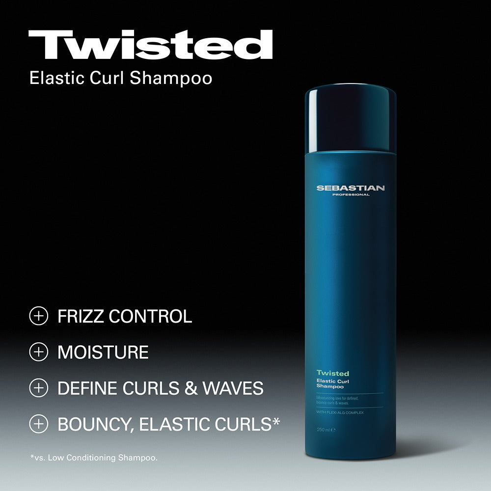 Sebastian Professional Twisted Elastic Curls Shampoo 250ml - Sampon Hidratant Pentru Par Cret.