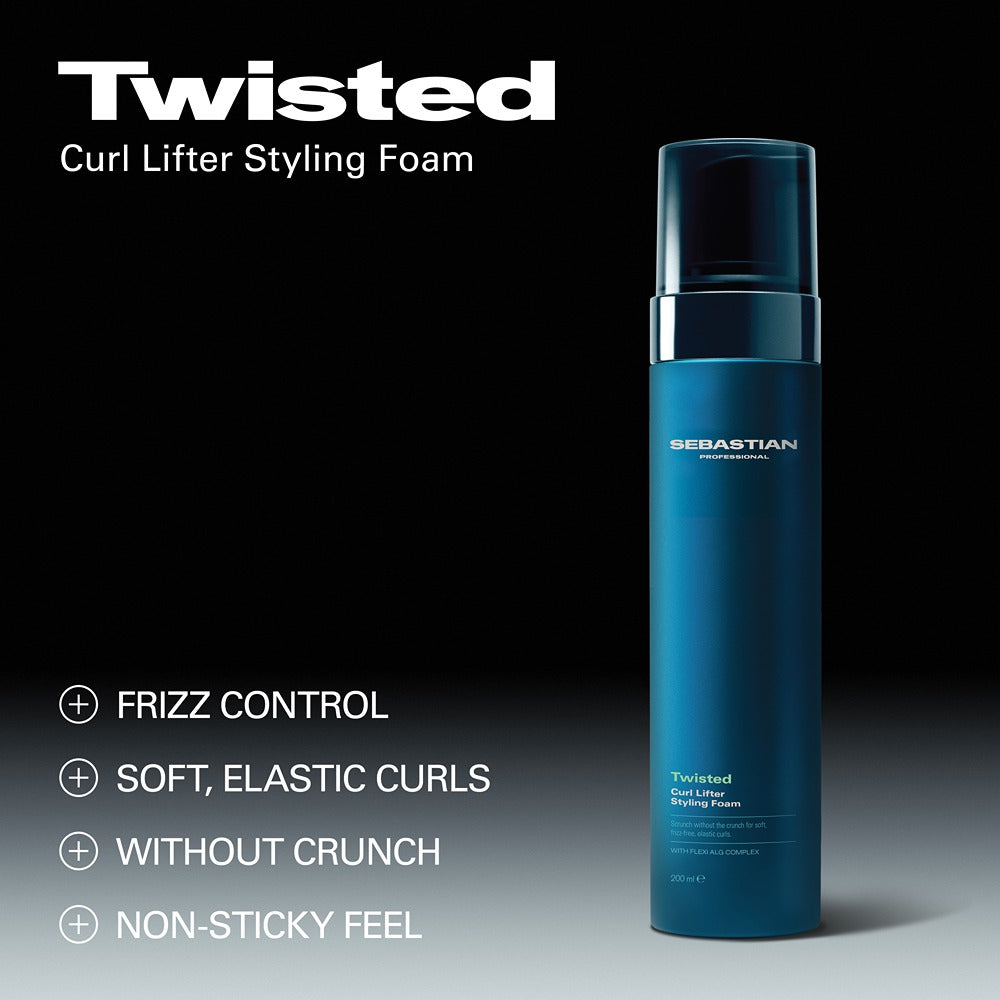 Sebastian Professional Twisted Curl Lifter Styling Foam 200ml - Spuma Pentru Par Cret si Ondulat