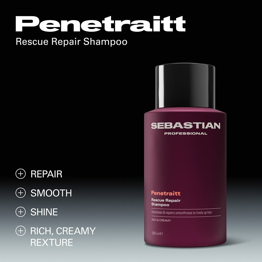 Sebastian Penetraitt Shampoo 280ml - Sampon Reparator Pentru Par Deteriorat