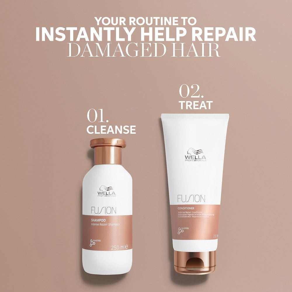 Wella Professionals Fusion Set - Sampon 250ml + Balsam 200ml + Pouch