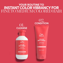 Încarcă imaginea în Galerie, Wella Professionals Invigo Color Brilliance Set Sampon 300ml + Balsam 200ml + Pouch
