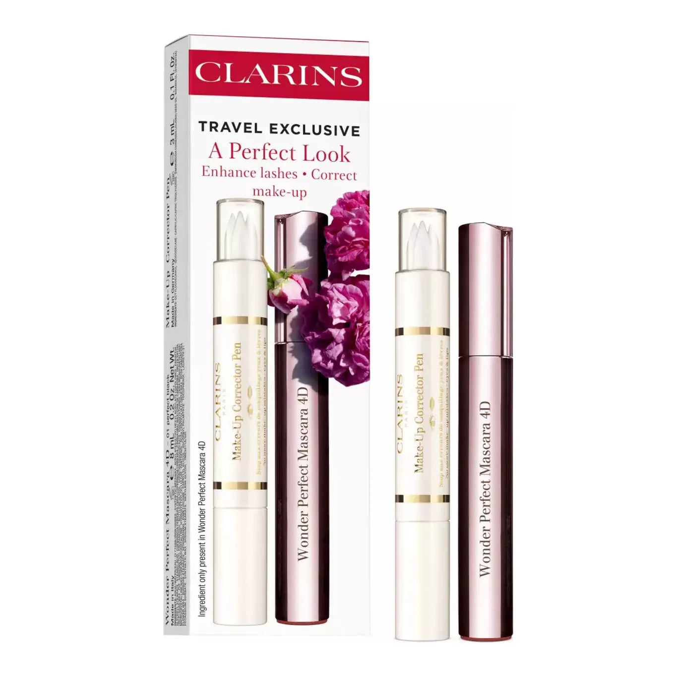 Clarins Set Mascara 4D 8ml si Corrector Pencil 3ml