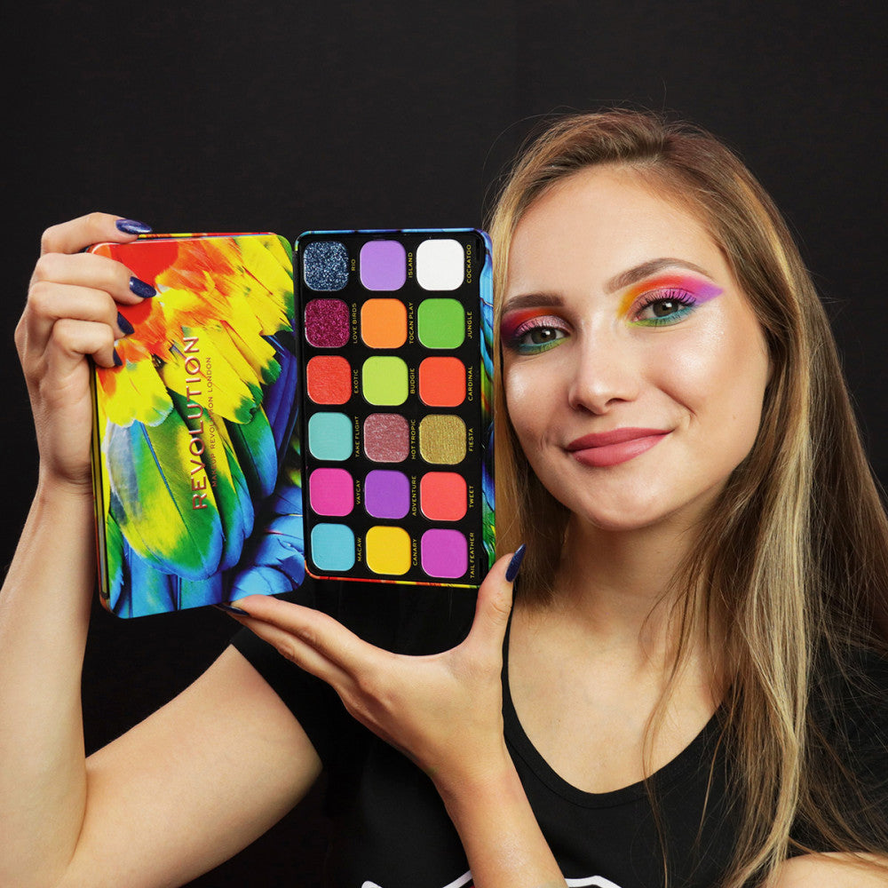 Makeup Revolution Forever Flawless Bird of Paradise - Paleta Fard de Ochi