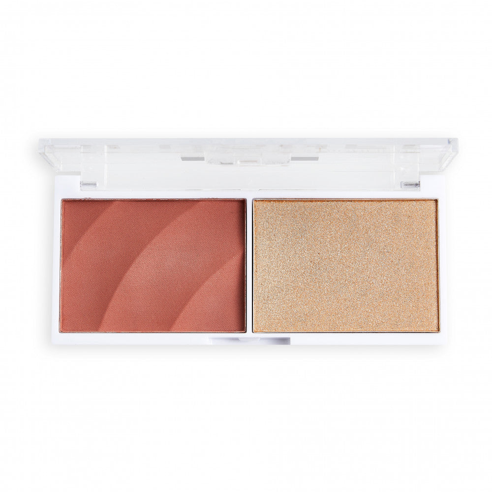Makeup Revolution Relove Colour Play Blushed Duo Kindness - Blush Illuminator