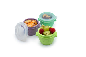 Melii Set 4 Recipiente Silicon Snap and Go 4x177ml