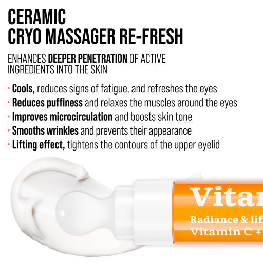 7DAYS Crema pentru Ochi Radiance Vitamin C Massager 18ml - Crema Iluminatoare
