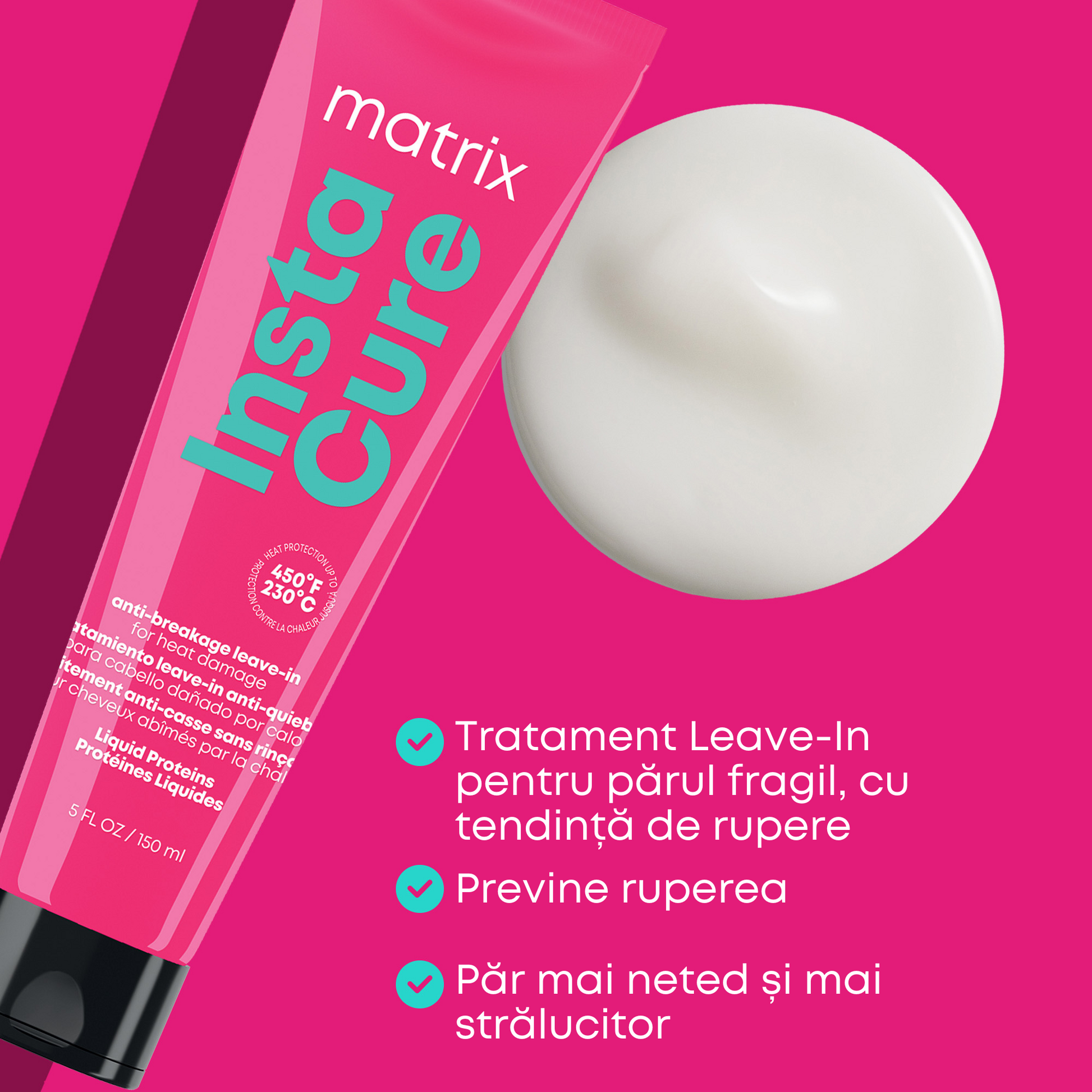Matrix Instacure Leave-In - Tratament Pentru Par Uscat si Deteriorat 150ml - Beauty Lounge