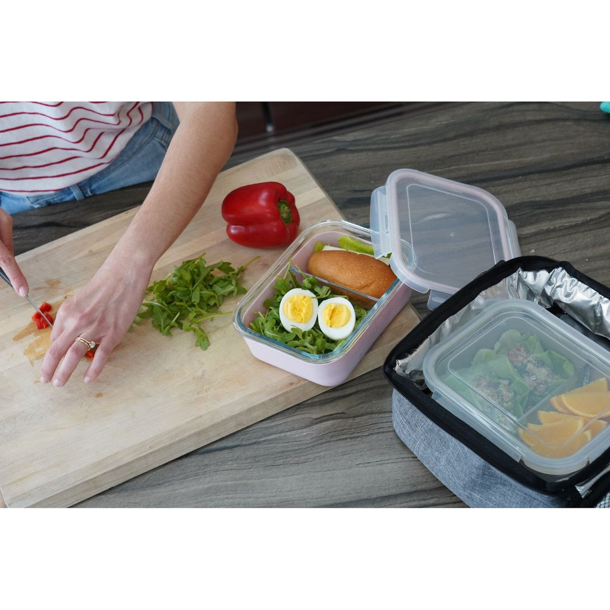 Melii Recipient Sticla 740ml cu Husa Antiderapanta Silicon Roz