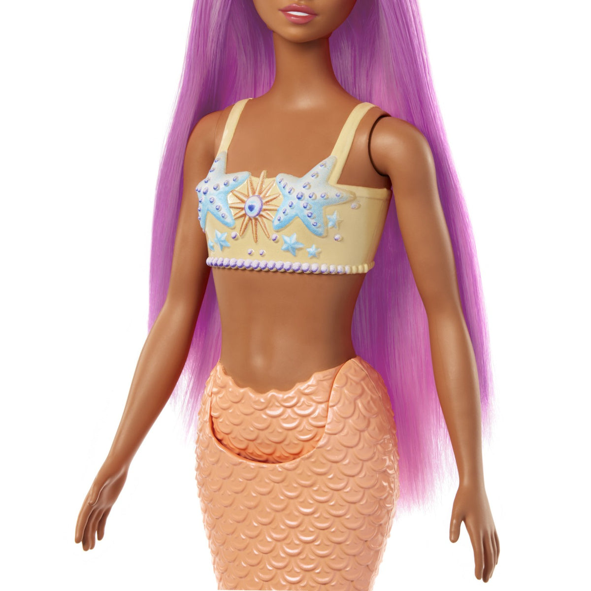 Barbie Dreamtopia Papusa Sirena cu Parul Roz si Coada Portocalie 32cm