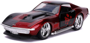 Jada Toys Masina Metalica Harley Quinn 1969 Corvette Stingray