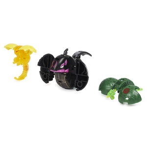 Bakugan Platinum Powerup S4 Warrior Whale Nano Fury si Nano Sledge