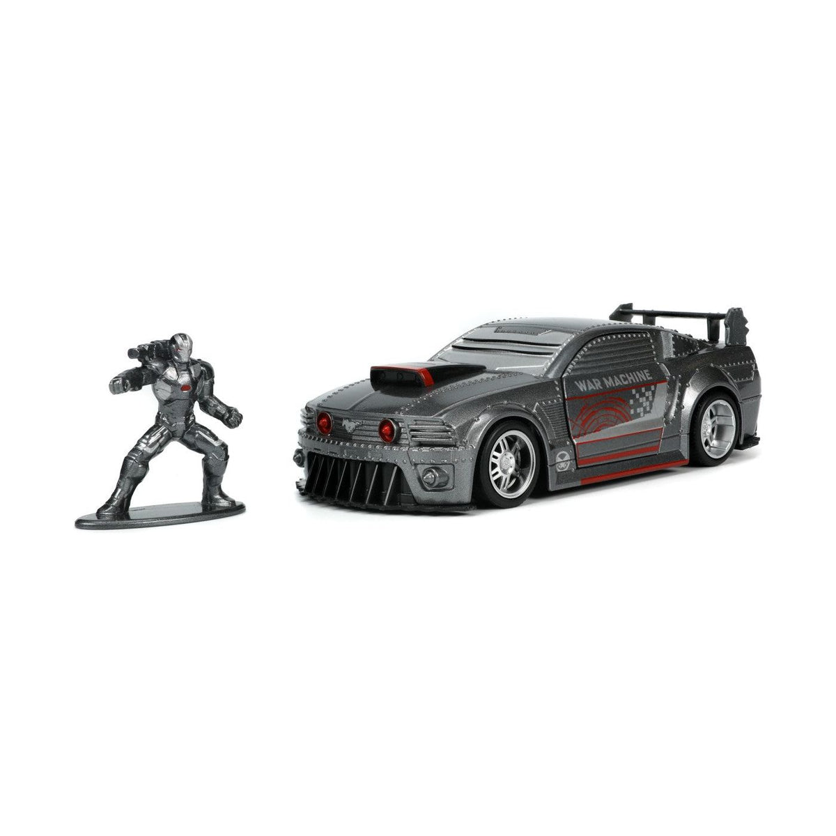Jada Toys Marvel Masinuta Metalica Ford Mustang si Figurina War Machine