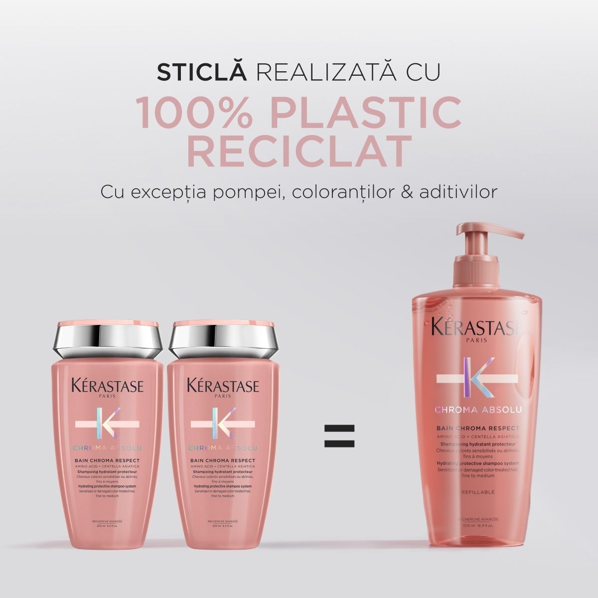 Kerastase Chroma Absolu Bain - Sampon Hidratant pentru Par Vopsit Fin si Mediu Reincarcabil 500ml - Beauty Lounge