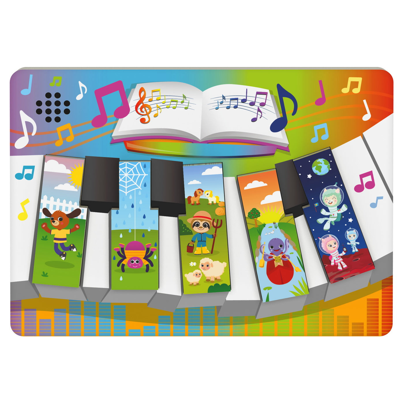 Puzzle din Lemn in Forma de Pian cu Sunete