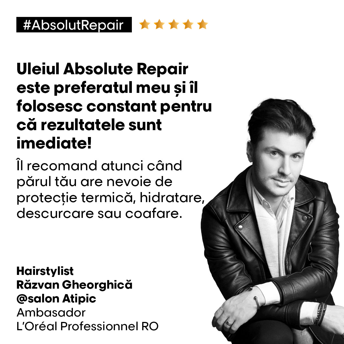 L'Oreal Professionnel SE Absolut Repair Ulei 10IN1 30ml - Beauty Lounge