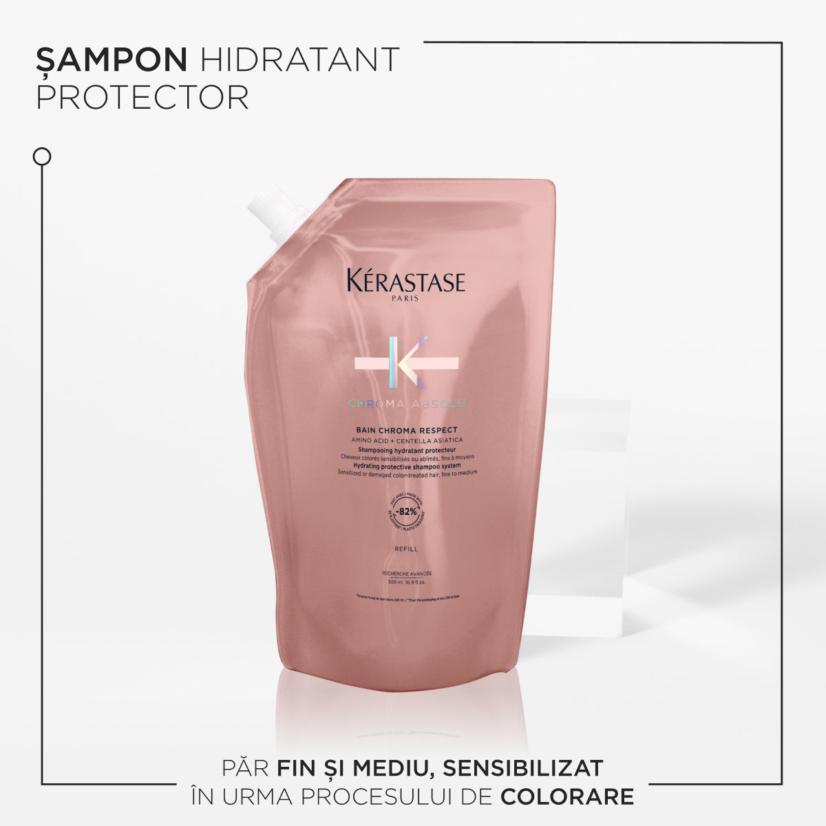 Kerastase Chroma Absolu Bain - Rezerva Sampon Hidratant pentru Par Vopsit 500ml - Beauty Lounge