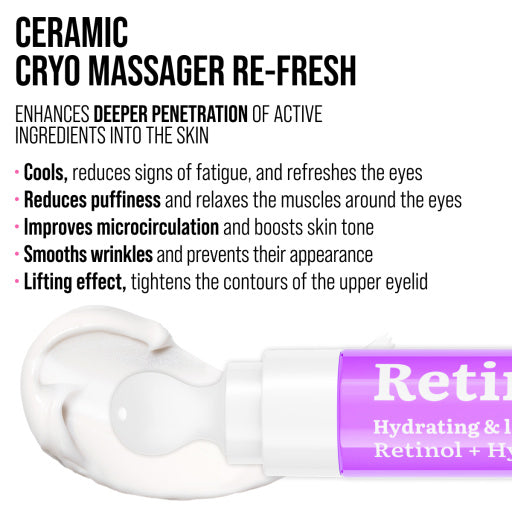 7DAYS Crema pentru Ochi Anti-Age Retinol Massager 18ml - Tratament Intensiv Ochi