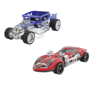 Hot Wheels Set 2 Masinute Metalice Pull Back Bone Shaker si Twin Mill