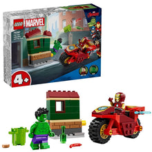 Încarcă imaginea în Galerie, Lego Marvel Lego Iron Man cu Motocicleta si Hulk
