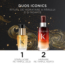 Încarcă imaginea în Galerie, Kerastase Iconics 2024 - Set Elixir Ultime Ulei 30ml si 8H Magic Night Serum 90ml
