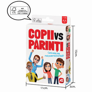 As Joc de Carti Copii Vs Parinti