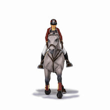 Încarcă imaginea în Galerie, Papo Rase de Cai si Ponei Figurina Set Competitie Jocherita si Cal
