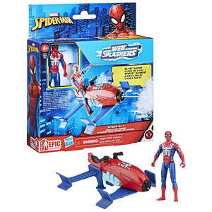 Spider-Man Set Vehicul Hydro Jet si Figurina Spider Man 10cm