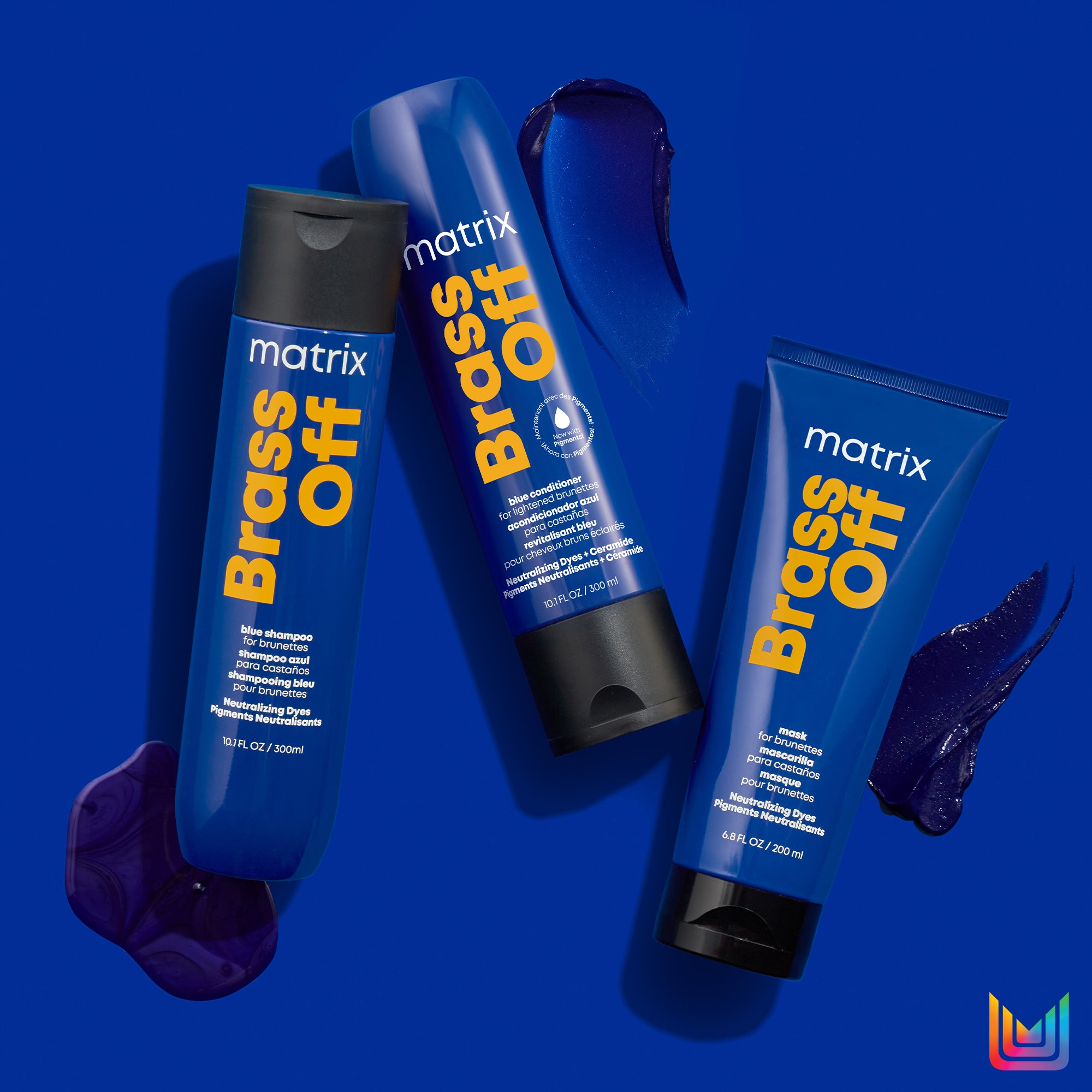 Matrix Total Results Brass Off 300ml - Balsam de Par cu Pigment Albastru