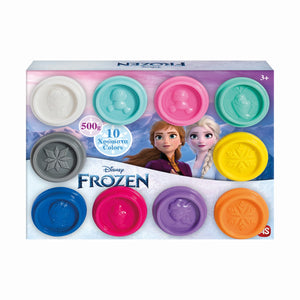 As Set 10 Borcanase de Plastilina Frozen in Ambalaj de Carton