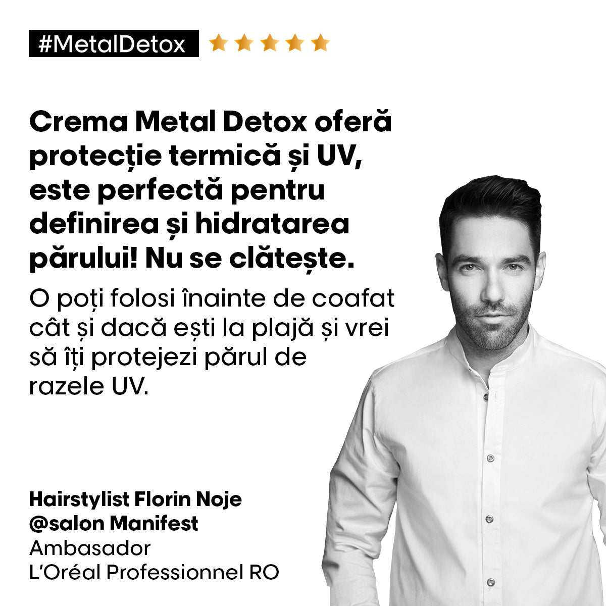 L'Oreal Professionnel SE Metal Detox Crema Profesionala Fara Clatire 100ml - Beauty Lounge