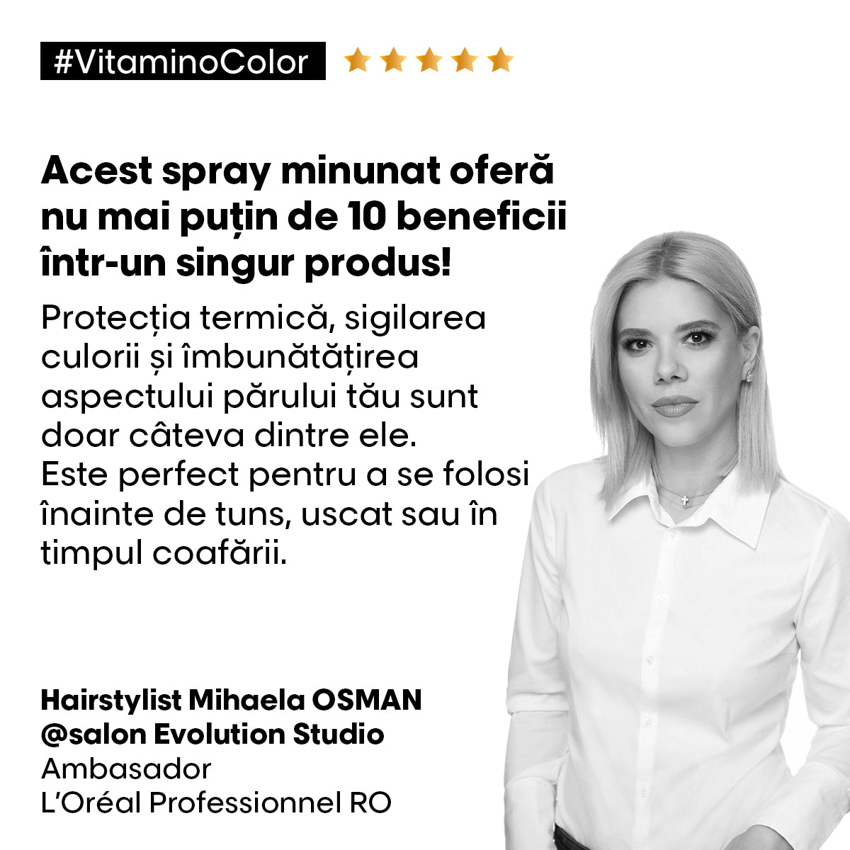 L'Oreal Professionnel SE Vitamino Color Resveratrol Spray 10in1 190ml - Beauty Lounge