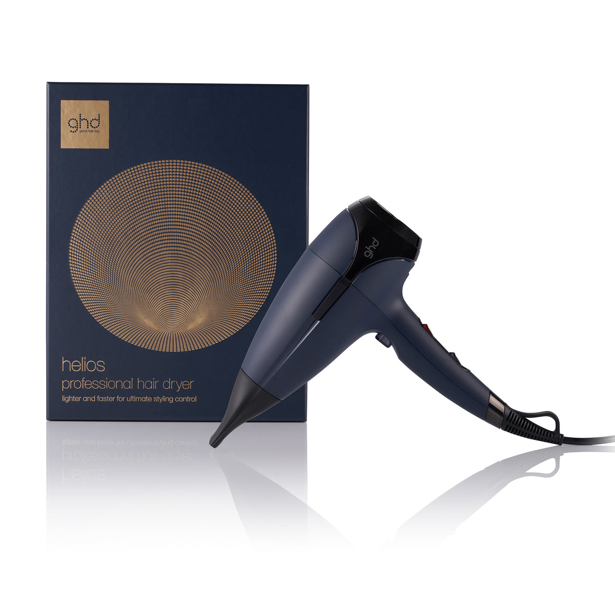 GHD Helios Hairdryer Navy - Uscator de Par Profesional 2200W cu Tehnologie Aeroprecis