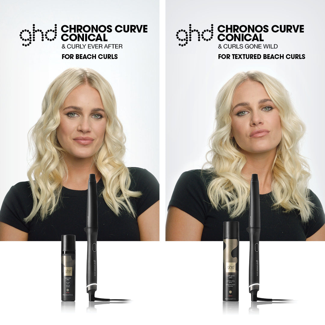 GHD Chronos Curve Conical Wand 28-23mm - Ondulator Profesional Pentru Beach Waves