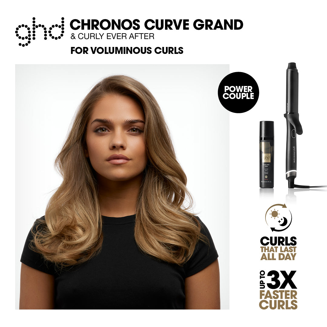 GHD Chronos Curve Grand Tong 32mm - Ondulator Profesional Pentru Bucle Mari si Volum