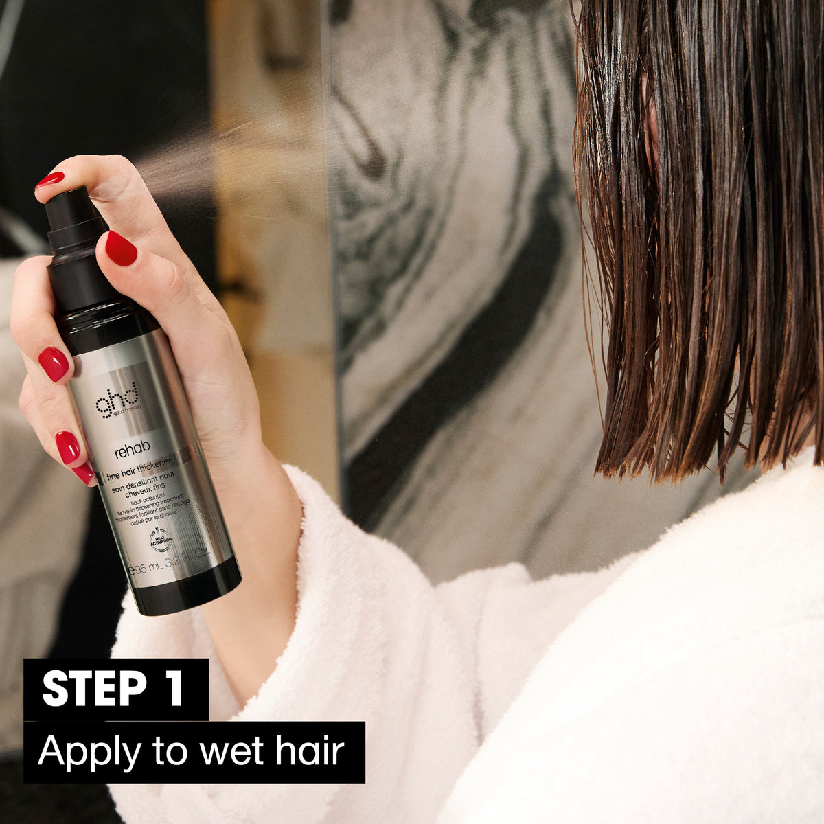 GHD Rehab Thickness Spray 95ml - Spray Profesional Leave-in Pentru Parului Fin
