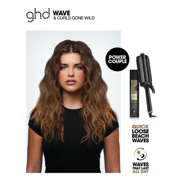 GHD Wave Rapunzel Triple Barrel - Ondulator Profesional pentru Beach Waves Perfecte