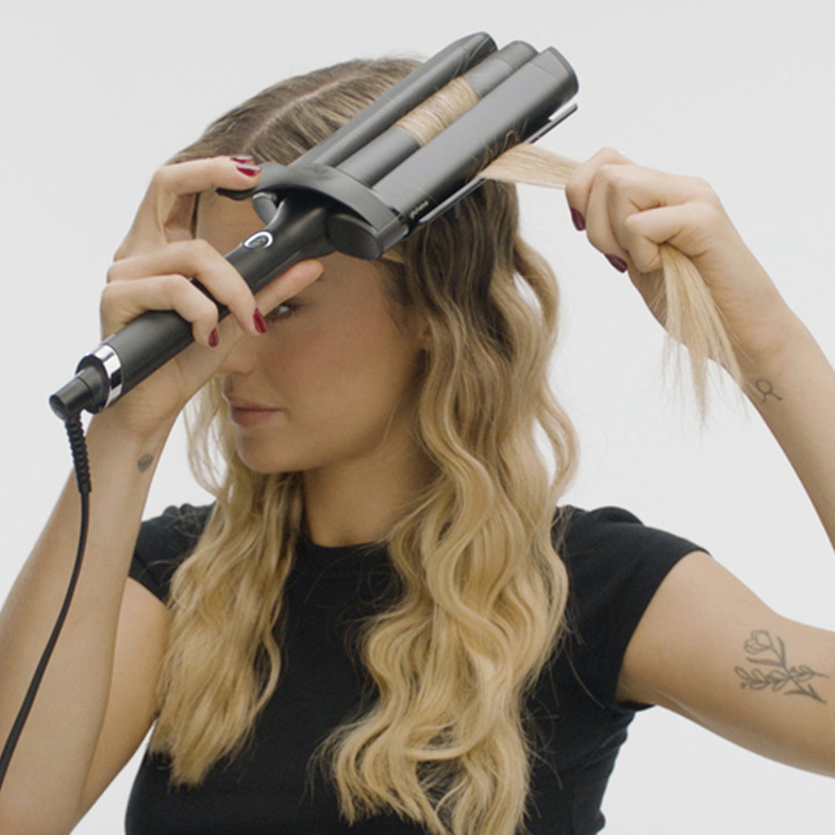GHD Wave Rapunzel Triple Barrel - Ondulator Profesional pentru Beach Waves Perfecte