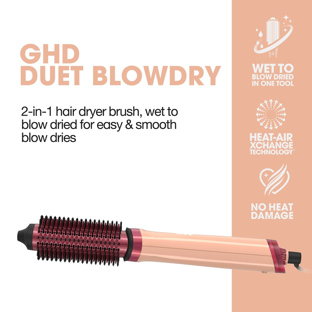 GHD Duet Blowdry 2-in-1 Sun-Kissed Peach Limited Edition - Perie Electrica Uscare si Styling