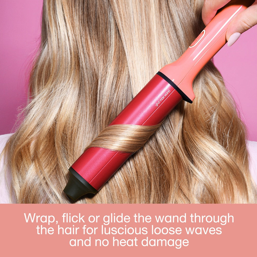 GHD Chronos Curve Max 38mm Candy Coral - Ondulator Bucle Lejere Profesionale