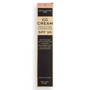 Makeup Revolution Pro CC Cream F3 Perfecting Foundation SPF 30 - Fond de Ten 26ml