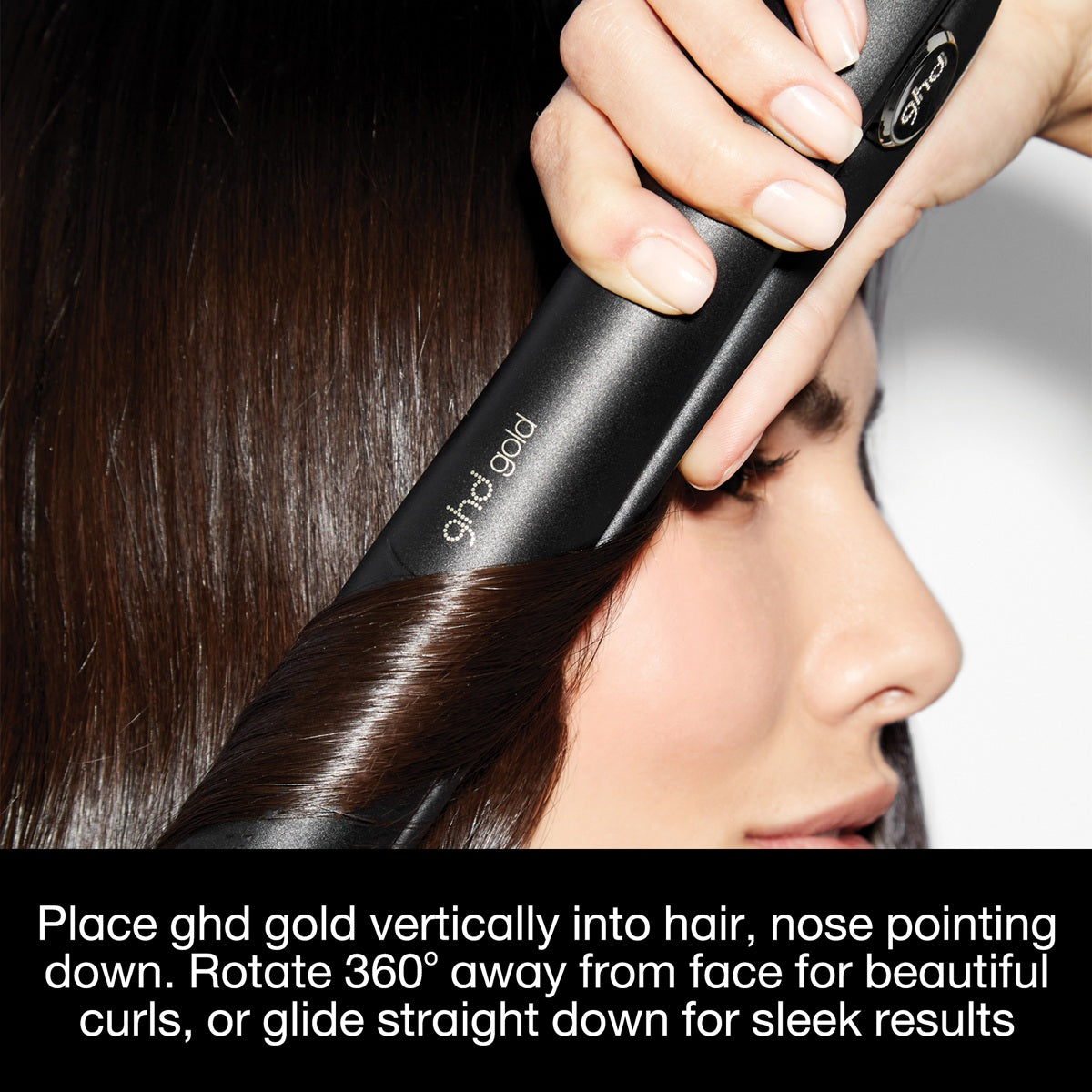 GHD Gold Straightener 26mm Placa de Par Profesionala cu Tehnologia Dual-Zone Black