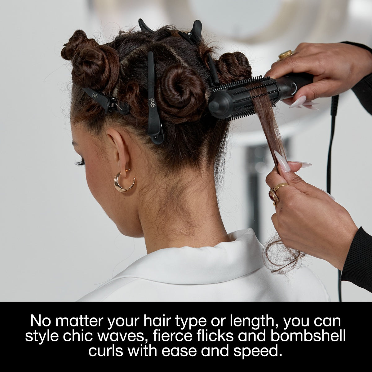 GHD Rise Hotbrush Perie de Par Profesionala Pentru Volum Instant Bucle si Onduleuri - Beauty Lounge