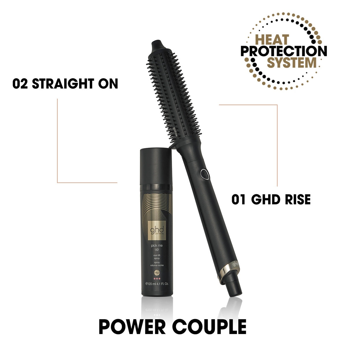 GHD Rise Hotbrush Perie de Par Profesionala Pentru Volum Instant Bucle si Onduleuri - Beauty Lounge